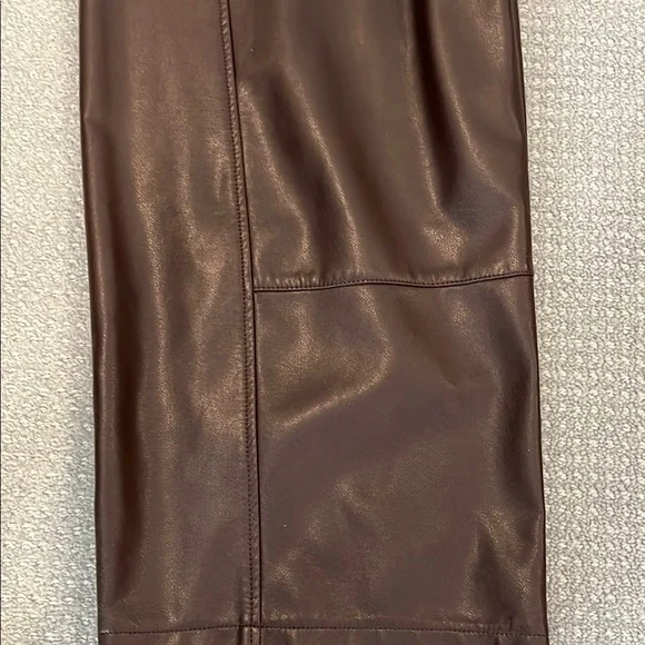 Pilcro Chocolate Brown Faux Leather Pants - Picture 7 of 7